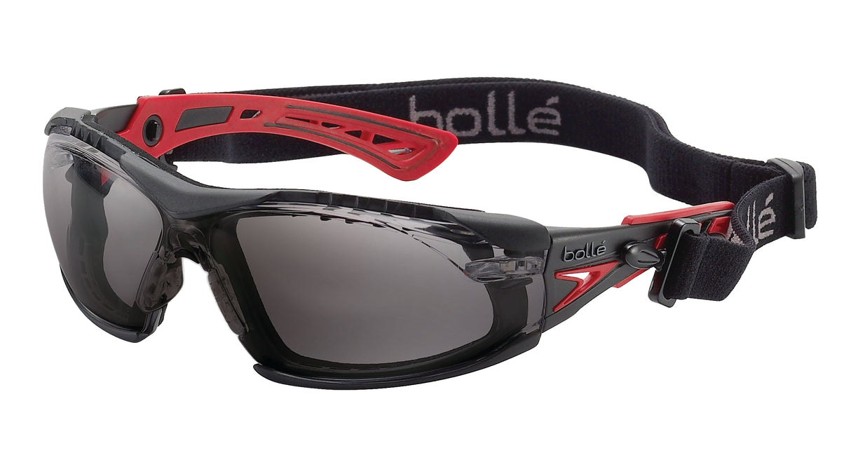 RUSH+ SEAL PLATINUM AS/AF Smoke Lens - Assembled with Gasket & Strap