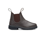 Child'S Brown Premium Leather Elastic Side Boot