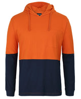 JB's Hi Vis L/S Cotton Tee With Hood