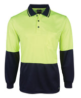 JB's Hi Vis 4602.1 L/S Jacquard Polo