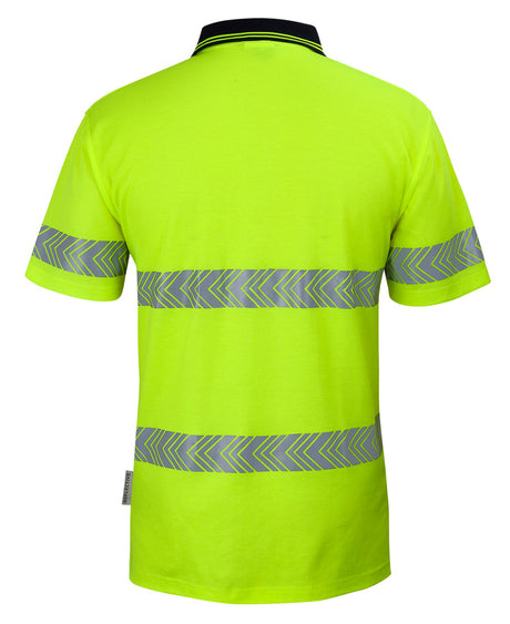 JB's Hi Vis S/S Day & Night Cotton Back Segmented Tape Polo