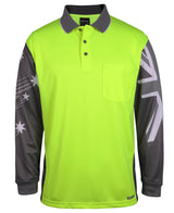 JB's Hi Vis L/S Southern Cross Polo