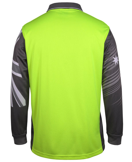 JB's Hi Vis L/S Southern Cross Polo