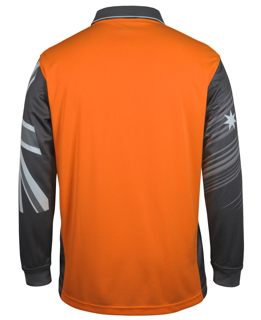 JB's Hi Vis L/S Southern Cross Polo