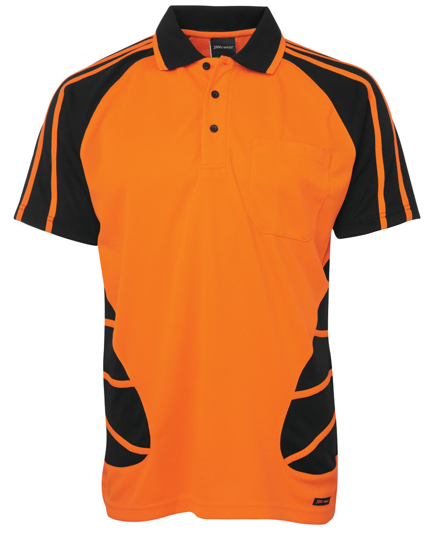 JB's Hi Vis S/S Spider Polo
