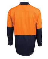 JB's Hi Vis Close Front L/S 190G Shirt