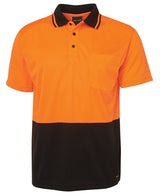 JB's Hi Vis Non Cuff Trad Polo