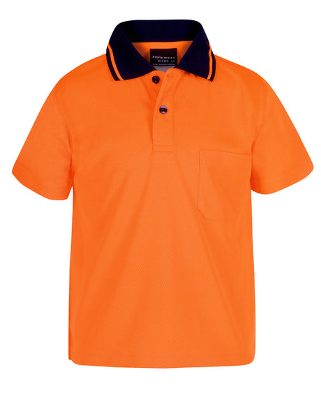 JB's Hi Vis Non Cuff Trad Polo
