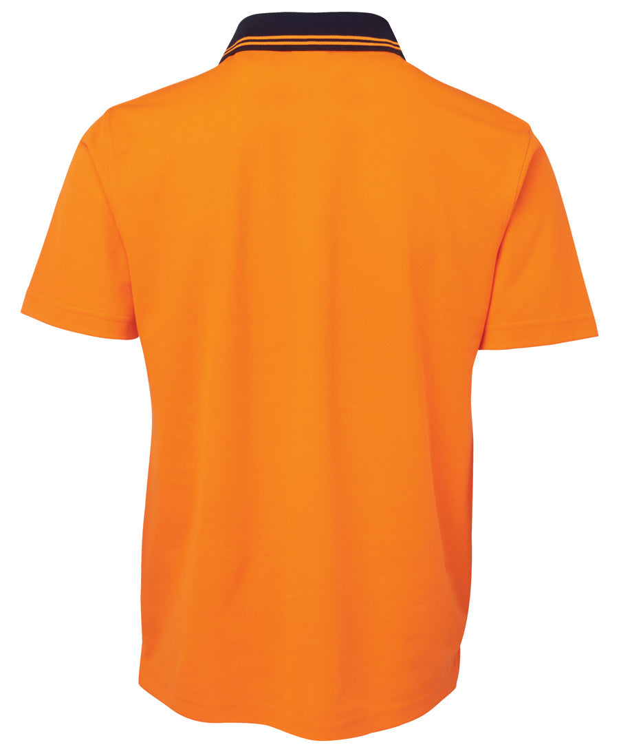 JB's Hi Vis Non Cuff S/S Cotton Back Polo