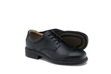 Classic Black Leather Lace Up Dress Safety Shoe
