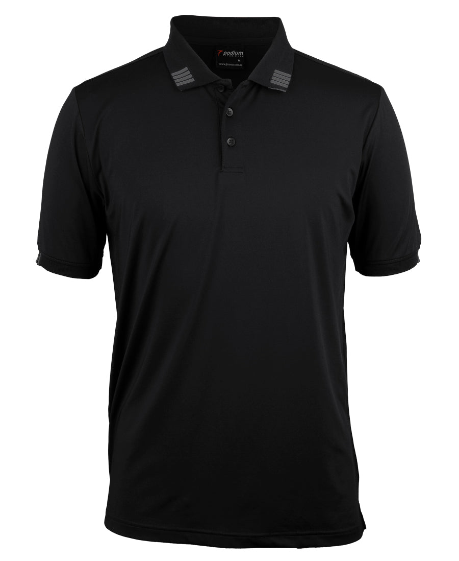 Podium 4 Stripe S/S Stretch Polo