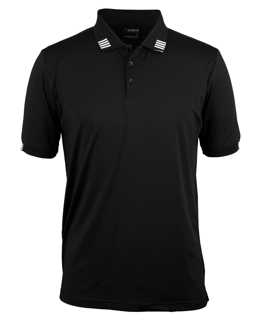 Podium 4 Stripe S/S Stretch Polo