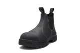 Rotoflex Black Water-Resistant Platinum Leather Elastic Side Safety Boot