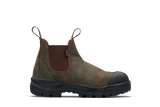 Rotoflex Rustic Brown Water-Resistant Nubuck Elastic Side Safety Boot