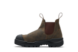 Rotoflex Rustic Brown Water-Resistant Nubuck Elastic Side Safety Boot