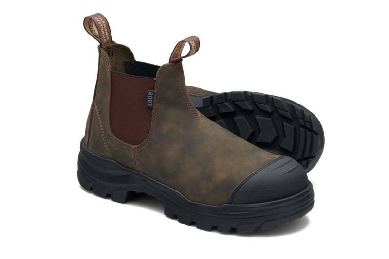 Rotoflex Rustic Brown Water-Resistant Nubuck Elastic Side Safety Boot