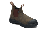 Rotoflex Rustic Brown Water-Resistant Nubuck Elastic Side Safety Boot