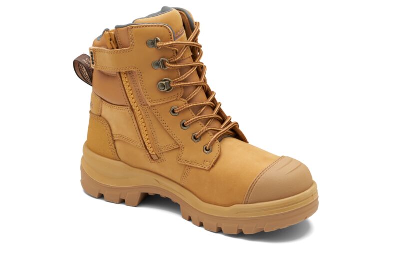 Rotoflex Wheat Water-Resistant Nubuck 150Mm Zip Sided Safety Boot