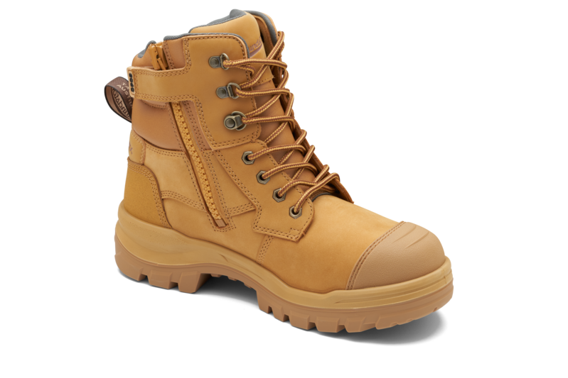 Rotoflex Wheat Water-Resistant Nubuck 150Mm Zip Sided Safety Boot