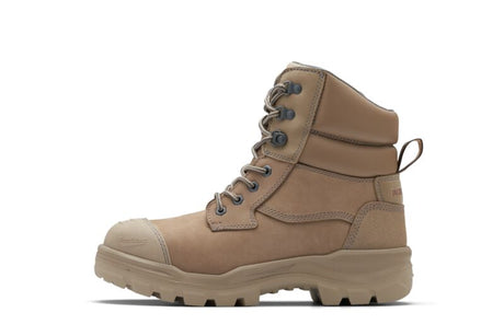 Rotoflex Stone Water-Resistant Nubuck 150Mm Zip Sided Safety Boot