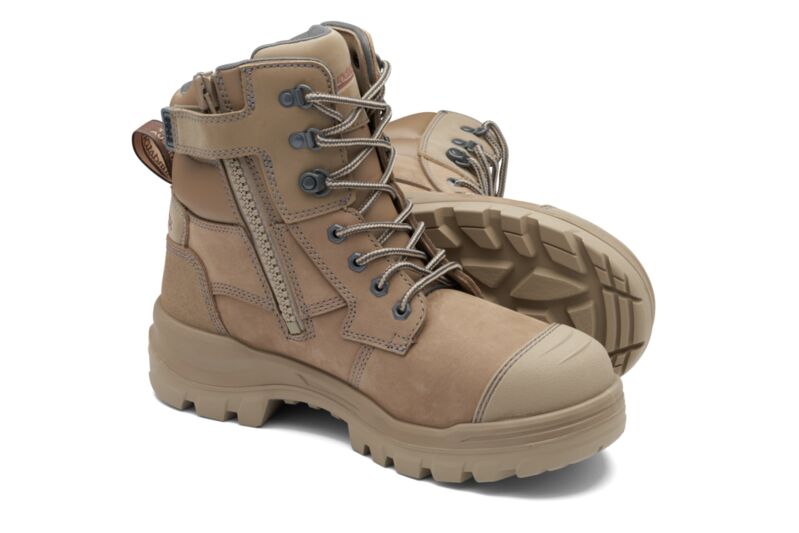 Rotoflex Stone Water-Resistant Nubuck 150mm Zip Sided Safety Boot