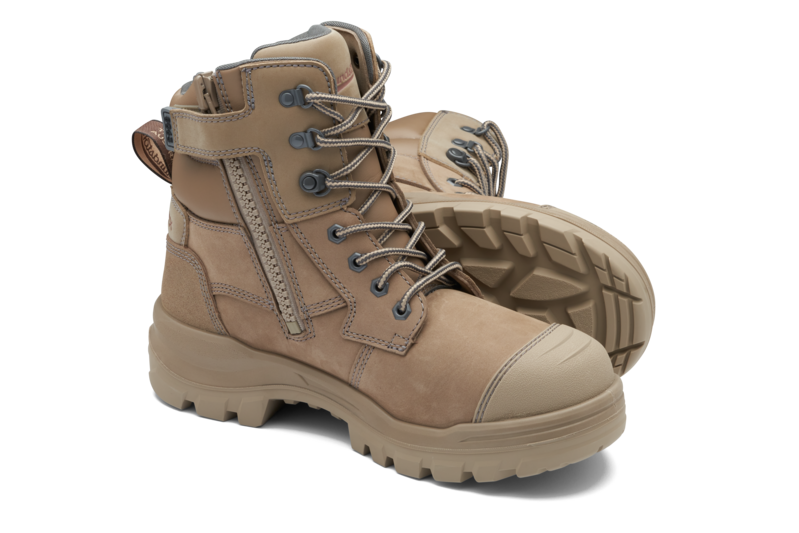 Rotoflex Stone Water-Resistant Nubuck 150mm Zip Sided Safety Boot