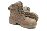 Rotoflex Stone Water-Resistant Nubuck 150mm Zip Sided Safety Boot