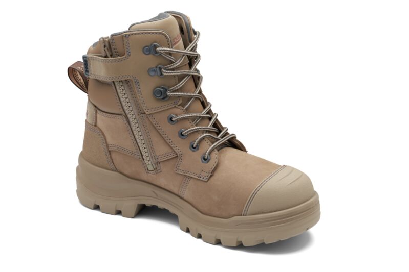 Rotoflex Stone Water-Resistant Nubuck 150mm Zip Sided Safety Boot