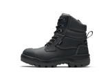 Rotoflex Black Water-Resistant Platinum Leather 150Mm Zip Sided Safety Boot