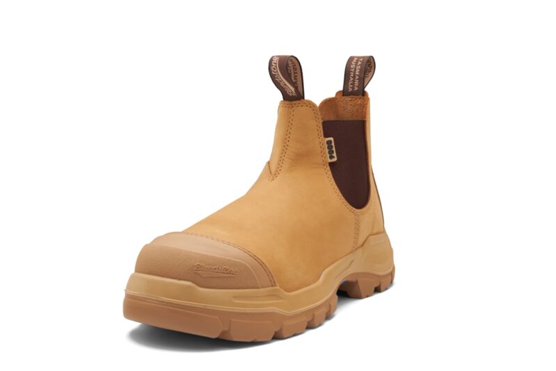 Rotoflex Wheat Water-Resistant Nubuck Elastic Side Safety Boot