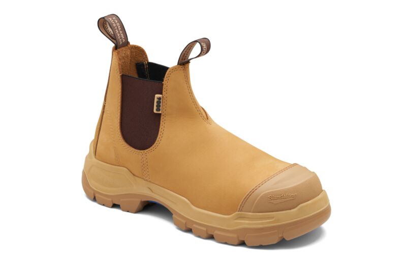 Rotoflex Wheat Water-Resistant Nubuck Elastic Side Safety Boot