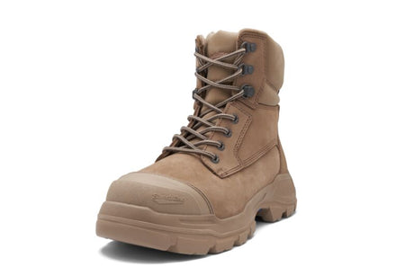 Rotoflex Stone Water-Resistant Nubuck 150Mm Zip Sided Safety Boot