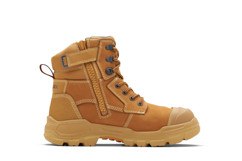 Rotoflex Wheat Water-Resistant Premium Nubuck 150Mm Penetration-Resistant Zip Sided Safety Boot