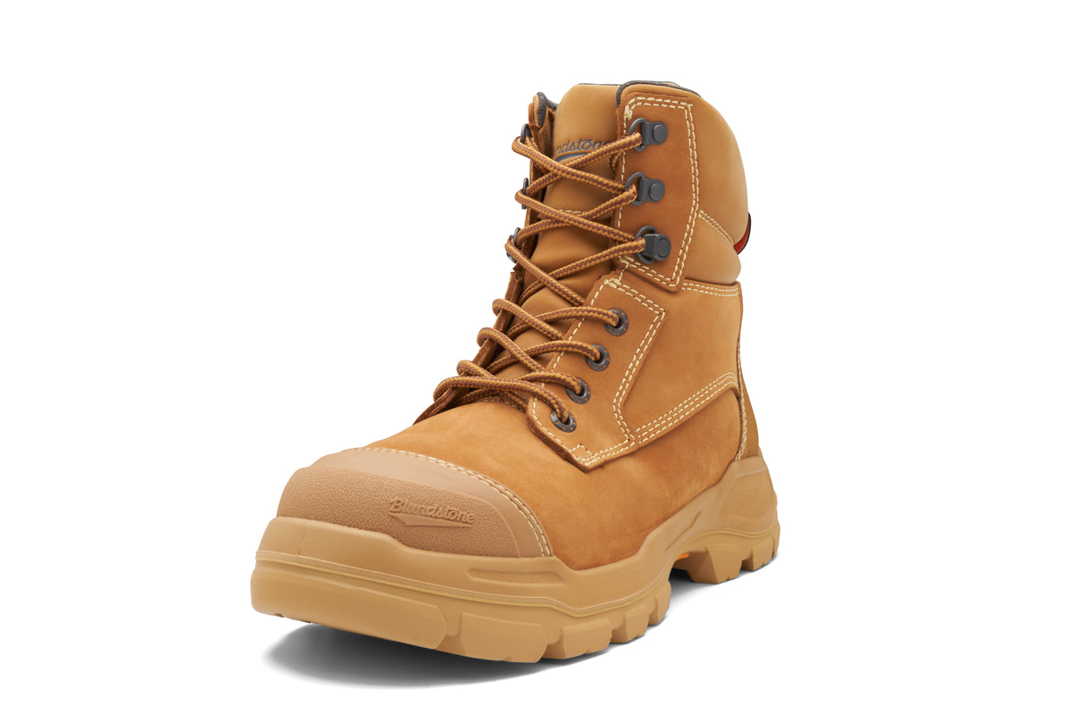 Rotoflex Wheat Water-Resistant Premium Nubuck 150Mm Penetration-Resistant Zip Sided Safety Boot