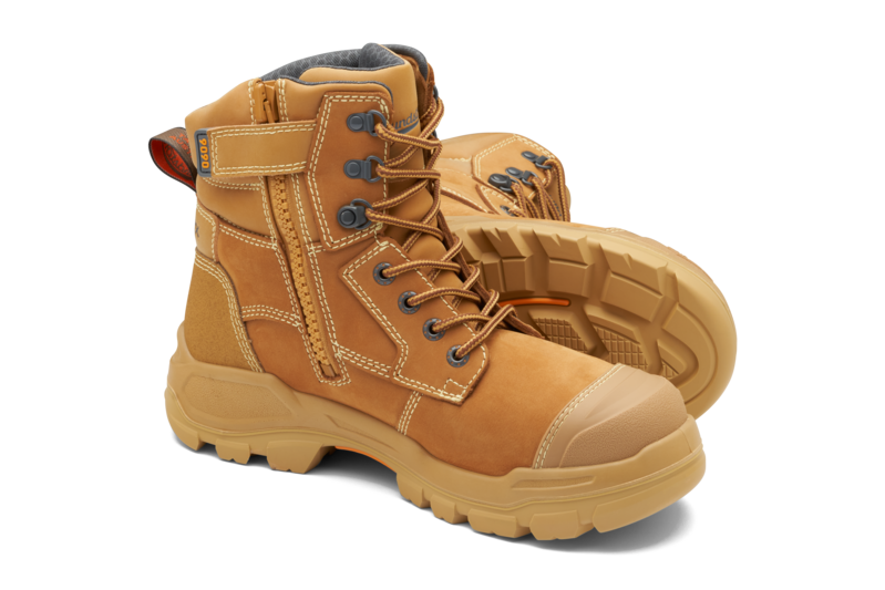 Rotoflex Wheat Water-Resistant Premium Nubuck 150Mm Penetration-Resistant Zip Sided Safety Boot