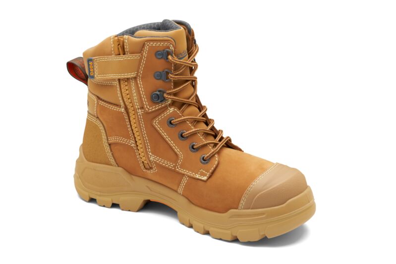 Rotoflex Wheat Water-Resistant Premium Nubuck 150Mm Penetration-Resistant Zip Sided Safety Boot