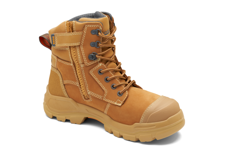 Rotoflex Wheat Water-Resistant Premium Nubuck 150Mm Penetration-Resistant Zip Sided Safety Boot