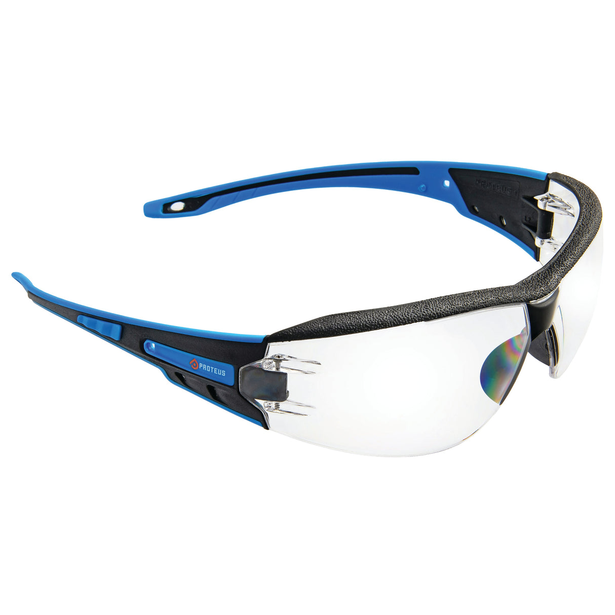 Proteus 1 Safety Glasses Integrated Brow Dust Guard (12 Pack)
