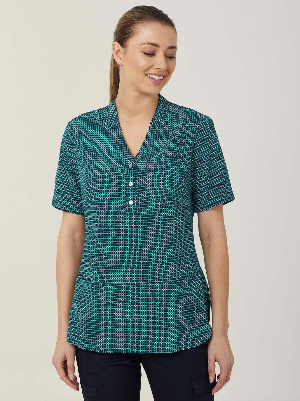 Pixel Print Short Sleeve Tunic