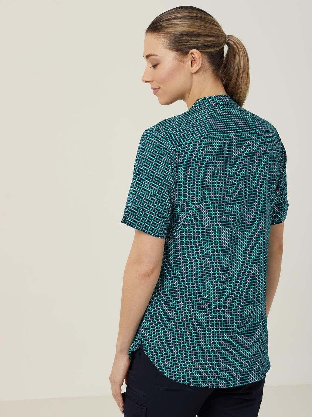 Pixel Print Short Sleeve Tunic