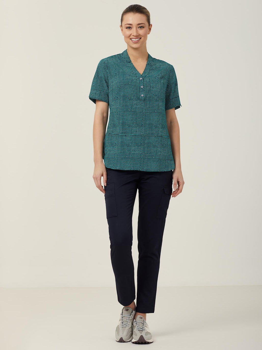 Pixel Print Short Sleeve Tunic