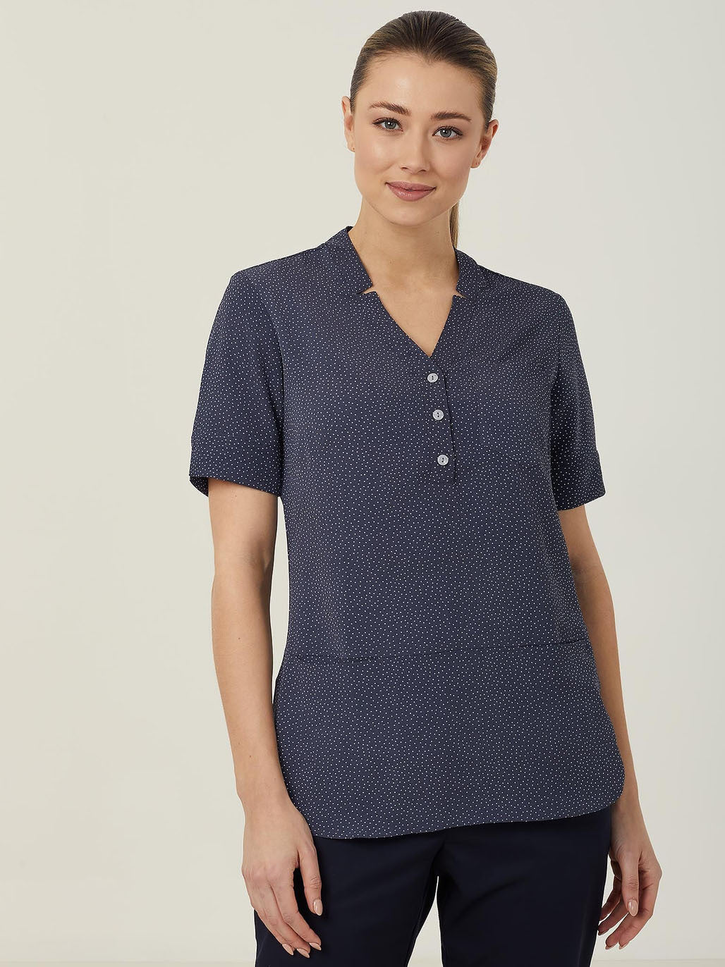 Silvi Spot Print Short Sleeve Tunic