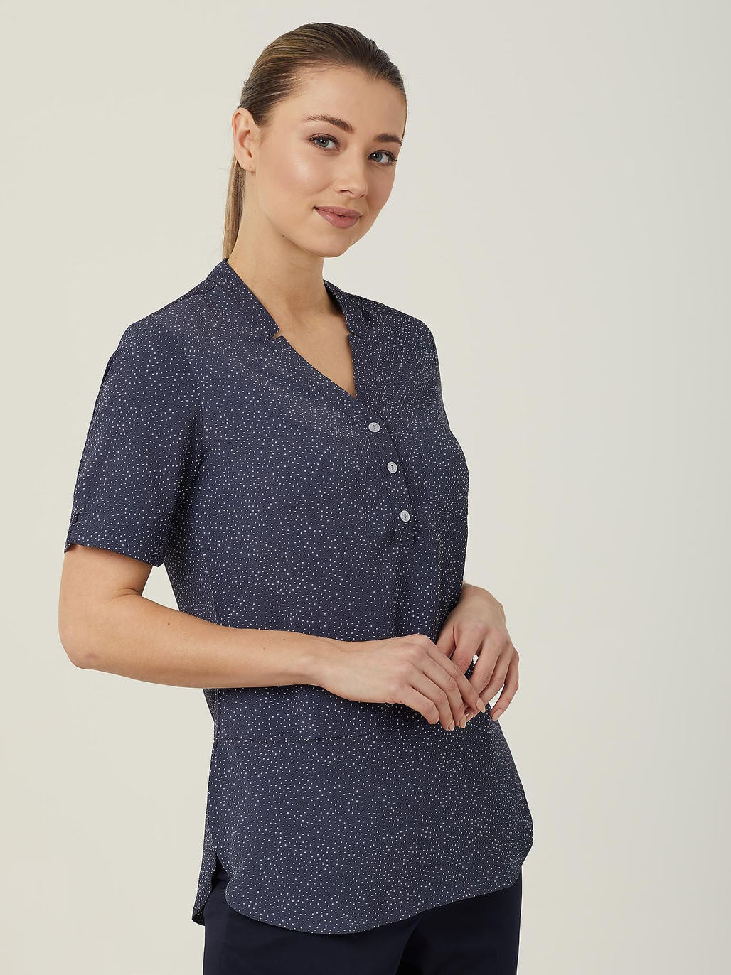 Silvi Spot Print Short Sleeve Tunic