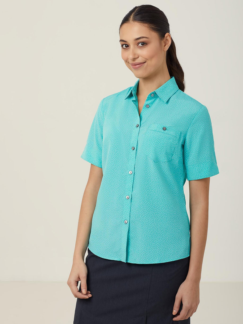 Silvi Spot Print Short Sleeve Shirt