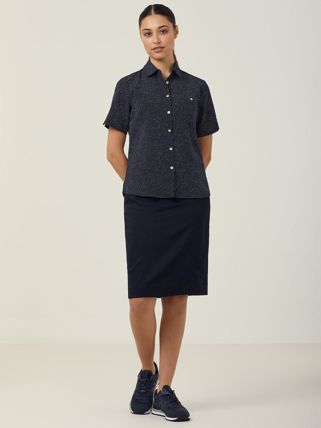 Silvi Spot Print Short Sleeve Shirt