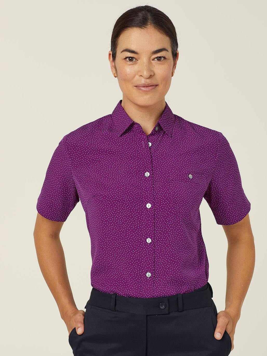 Silvi Spot Print Short Sleeve Shirt