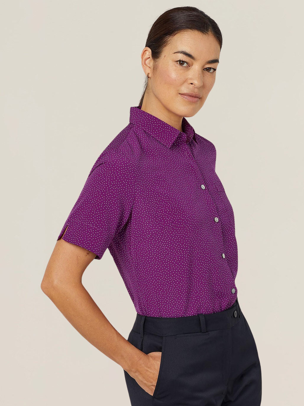 Silvi Spot Print Short Sleeve Shirt