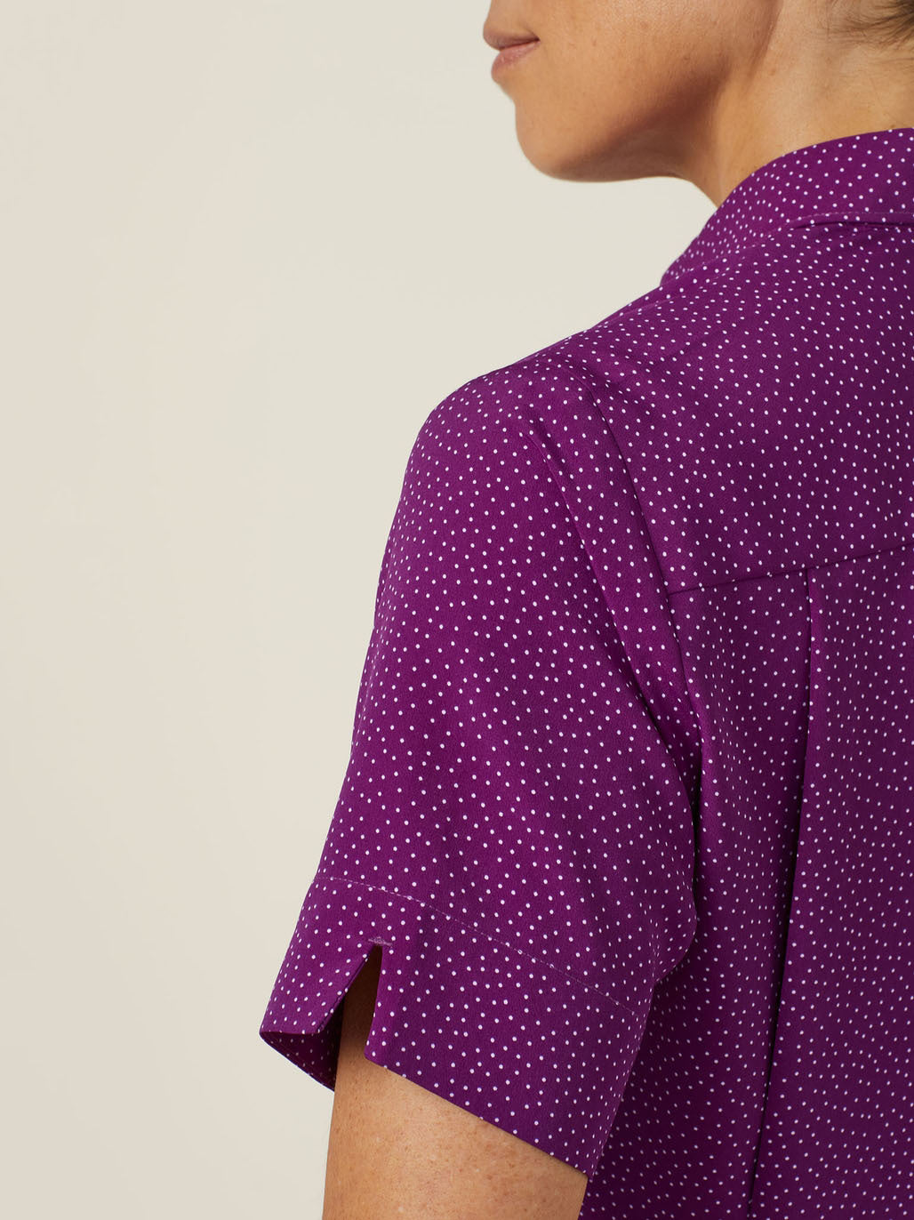 Silvi Spot Print Short Sleeve Shirt