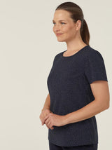 Silvi Spot Print Short Sleeve Top