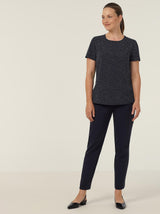 Silvi Spot Print Short Sleeve Top